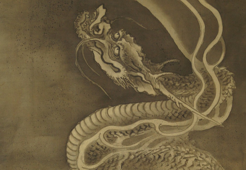 Dragon dans l'art japonais traditionnel