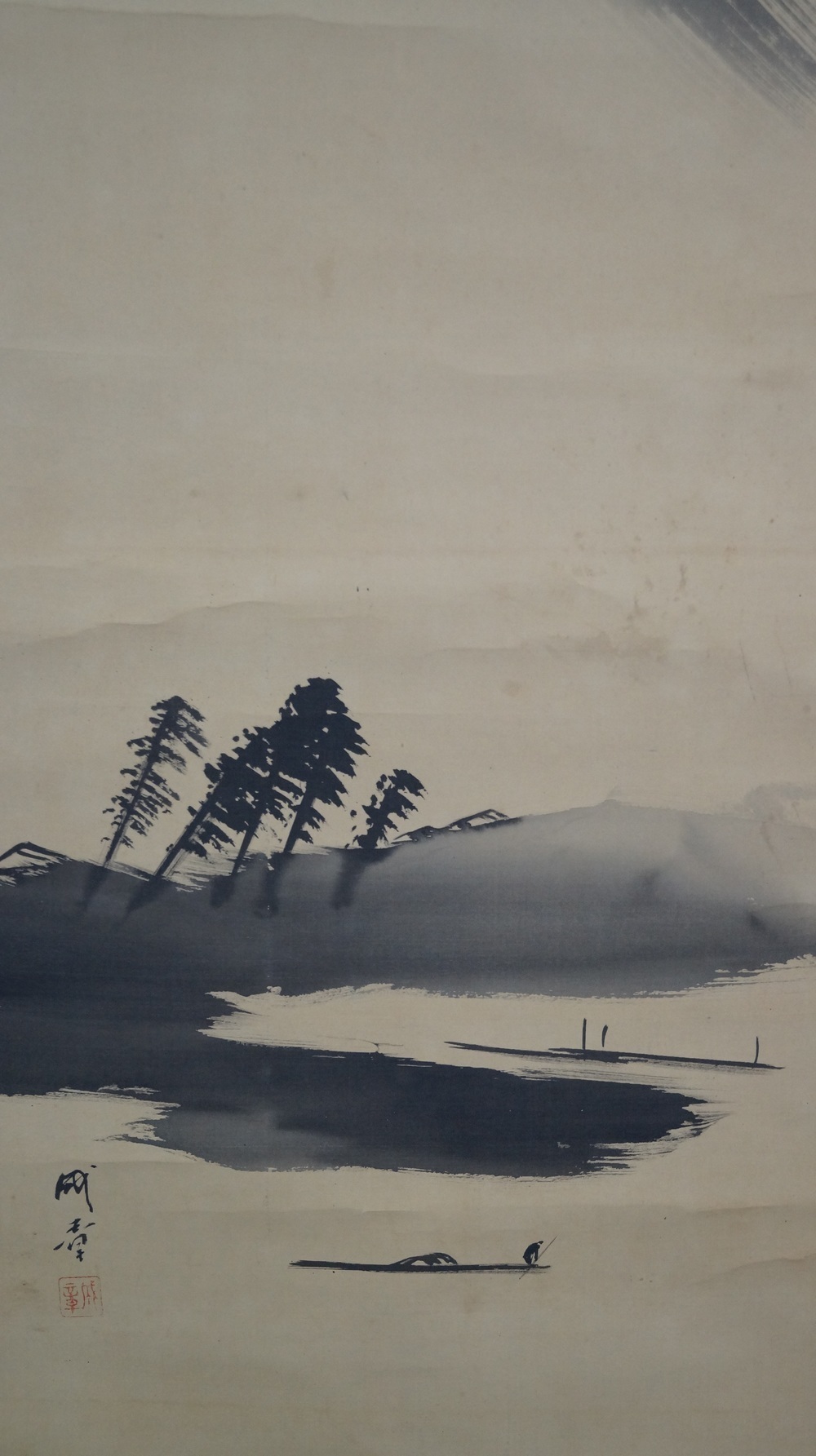 Mount Fuji Hanging Scroll Landscape Close-Up
