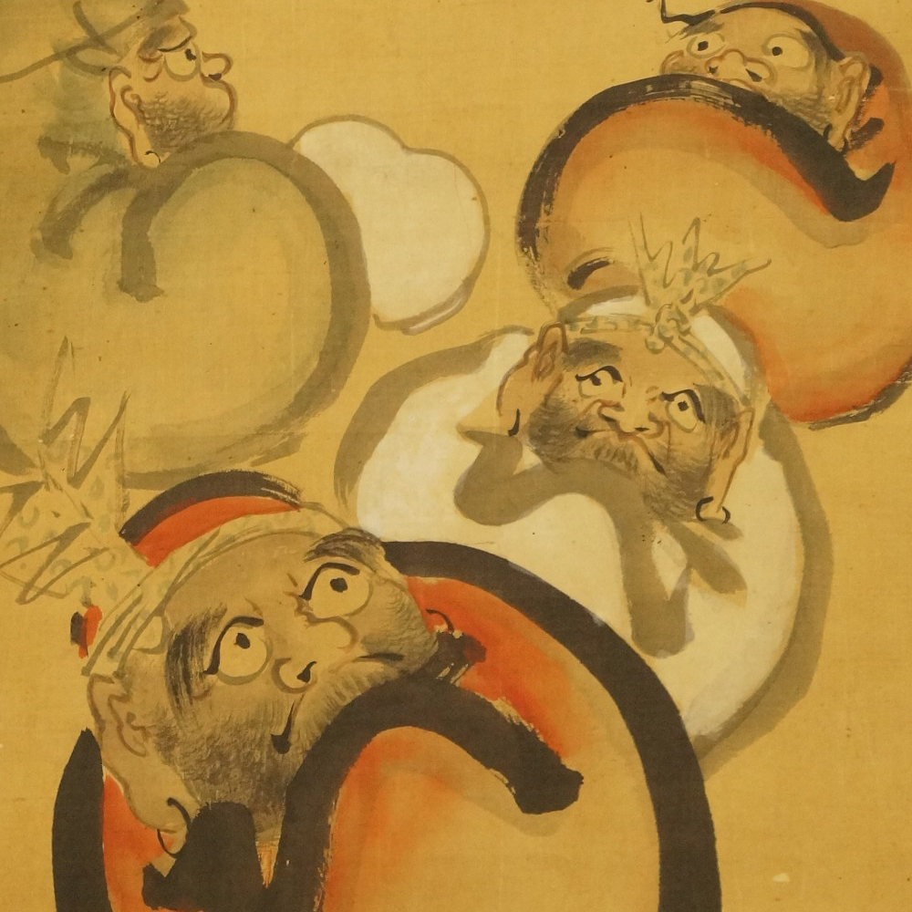 Bodhidharma Motiv Nahaufnahme Vorschau