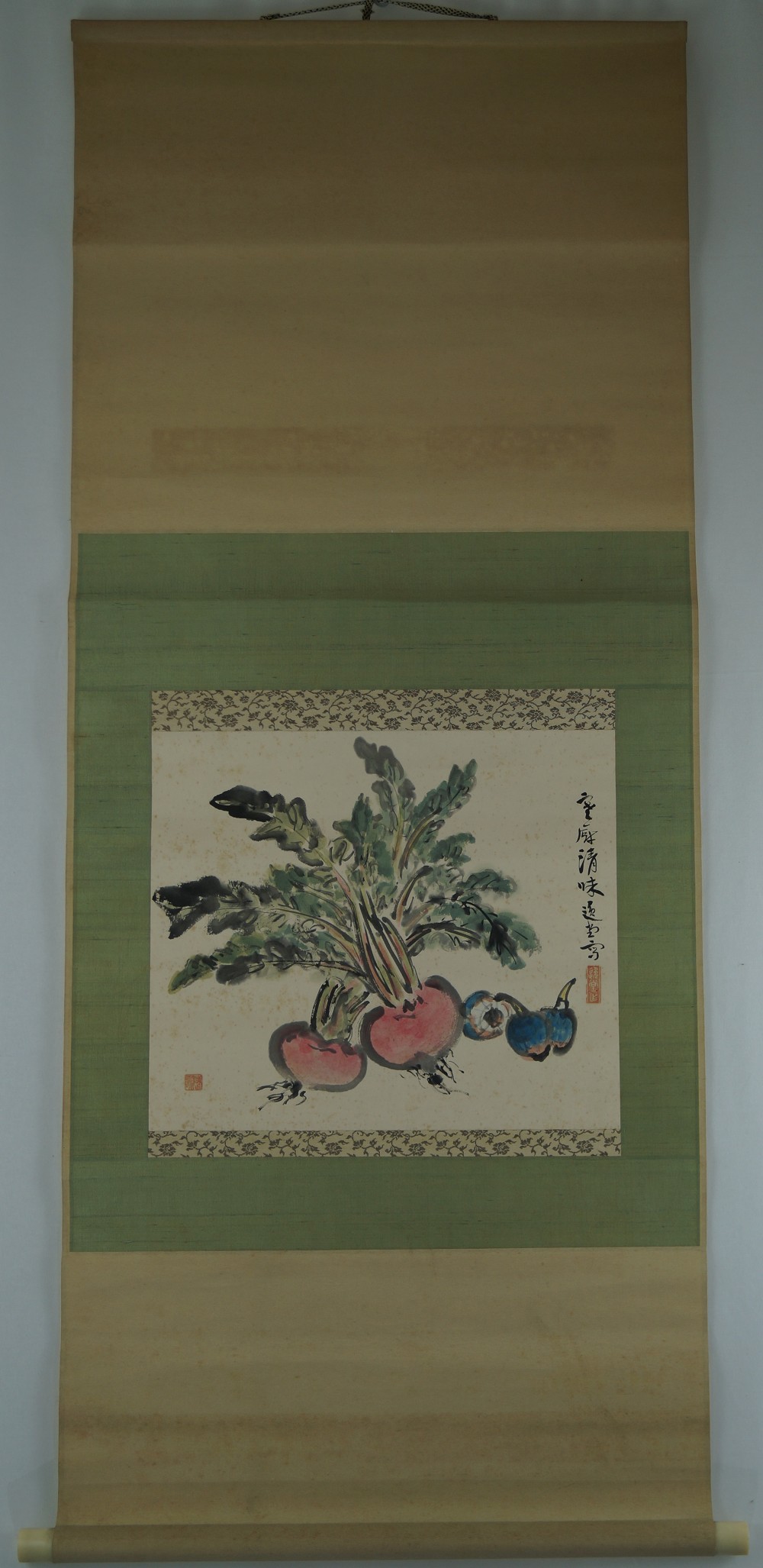 Turnips Kakemono Full View Hanging Scroll