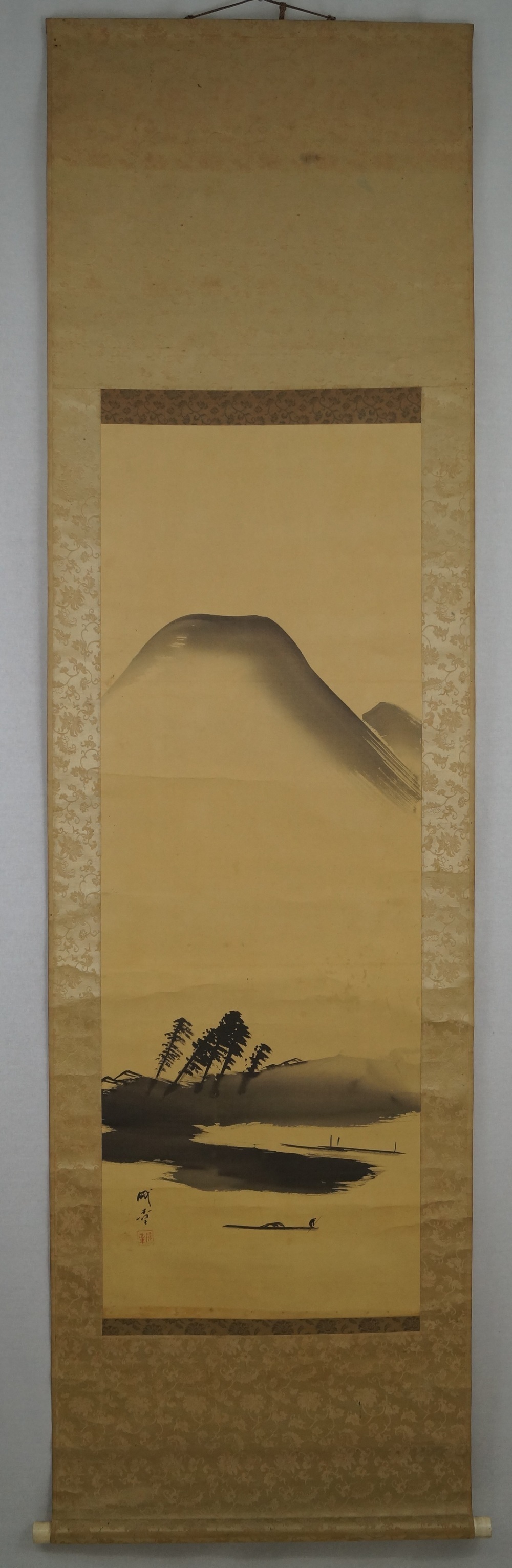 Mount Fuji Kakemono Full View Hanging Scroll