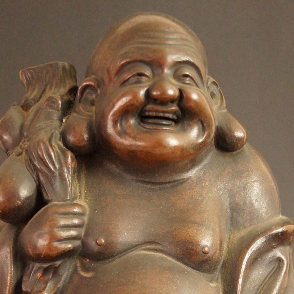 Figura Hotei Bizen motyw zbliżenie podgląd