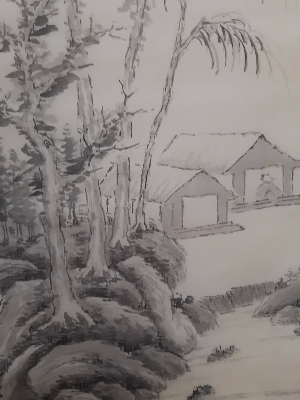 Landscape Trees and Hut Close-Up 1