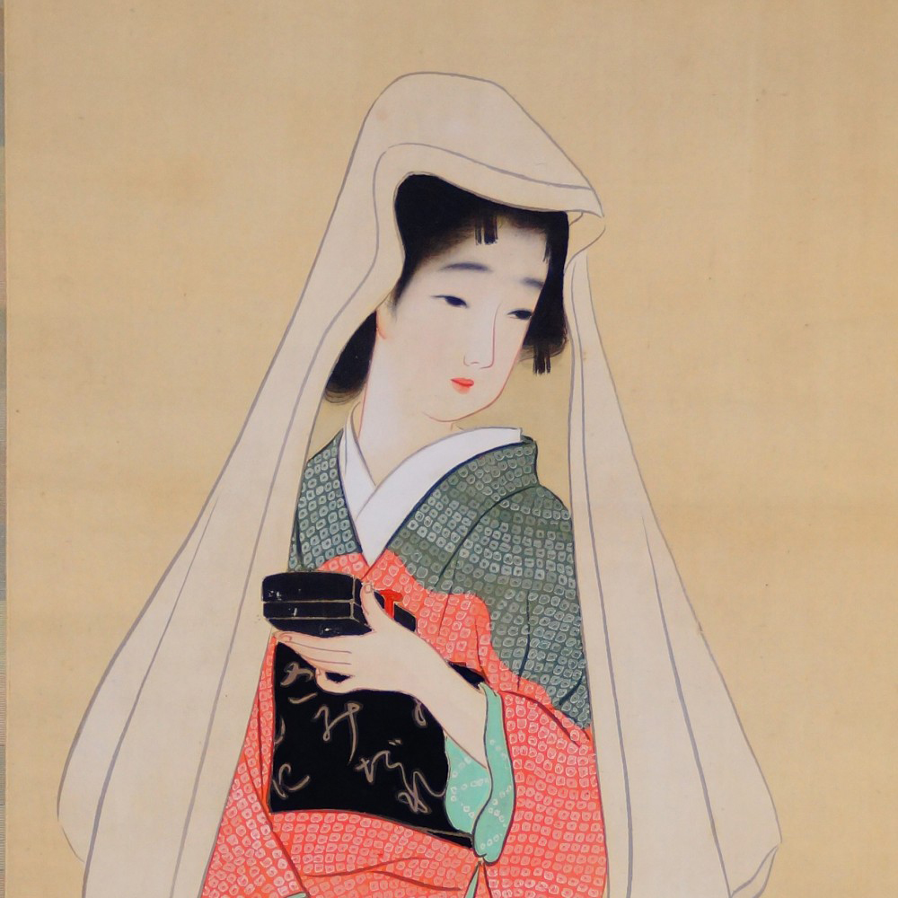 Blumen der Erinnerung Kakemono von Murata Ikkei Motiv Nahaufnahme Vorschau