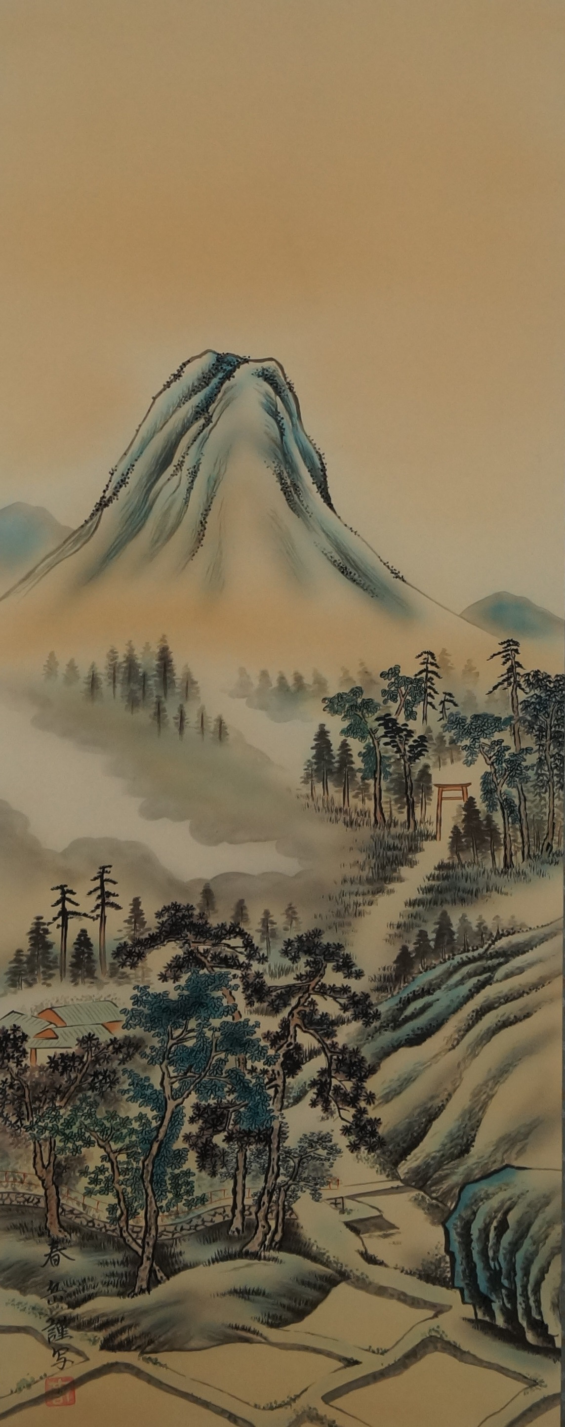 Paysage Kakejiku Motif d'ensemble sans montage